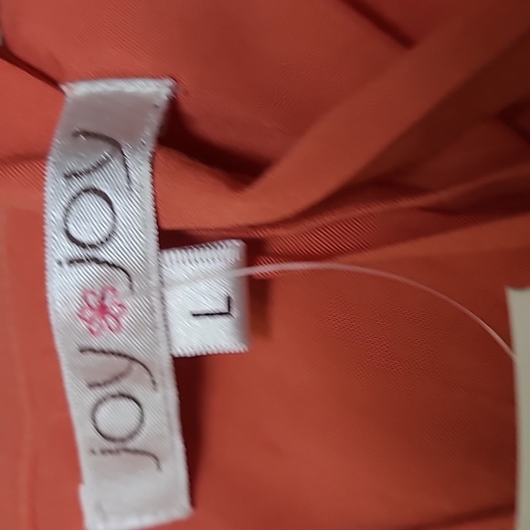JoyJoy Button Blouse burnt orange L - Picture 8 of 11